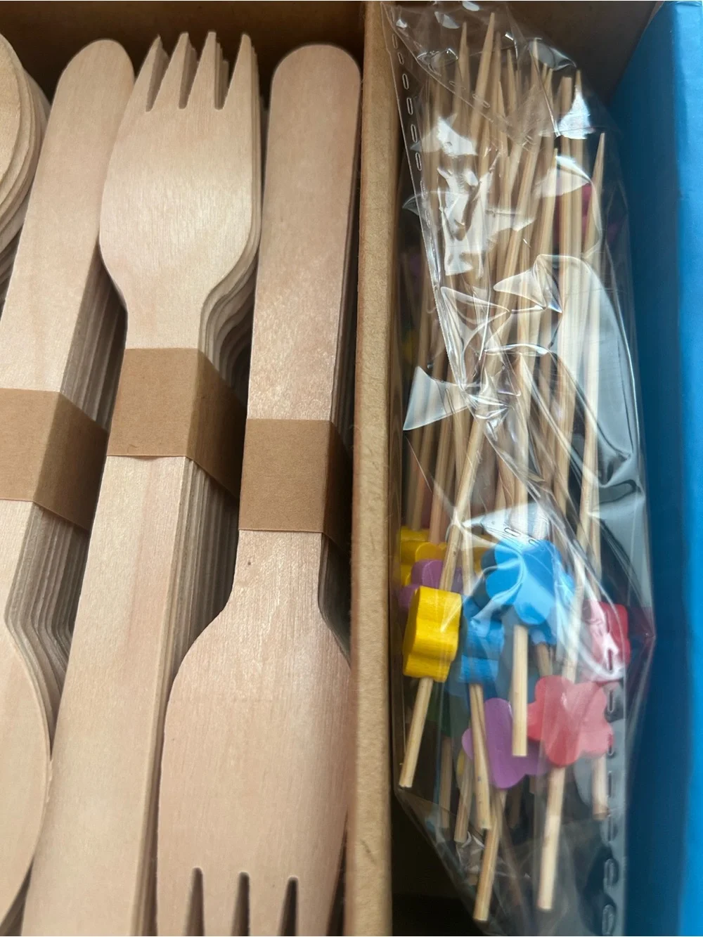 408 Pc Disposable/biodegradable Wooden Cutlery/compostable Utensils Set
